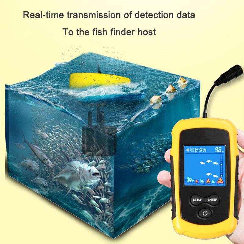 Fish Finder Cable - Sonar Portable avec écran couleur filaire