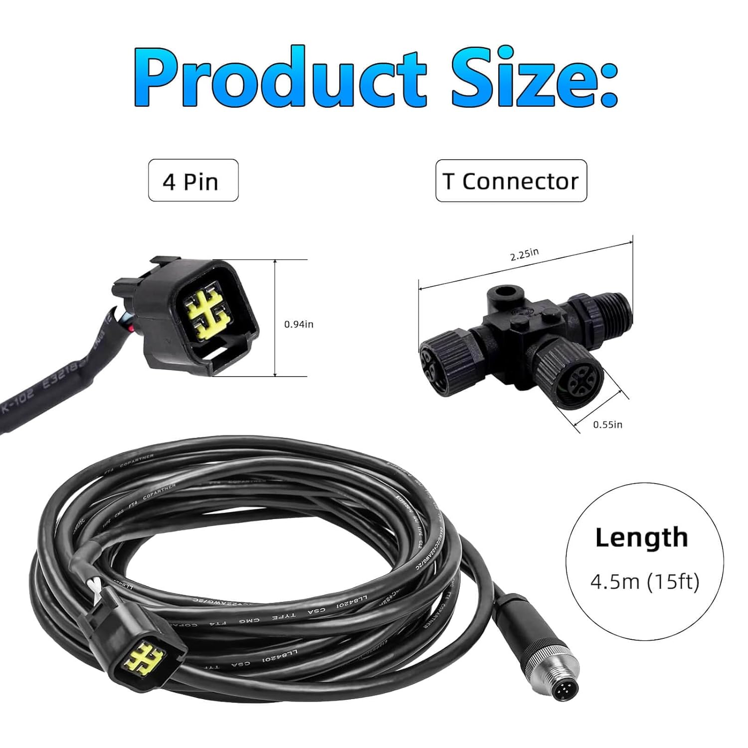 Fish Finder Cable - Câble d'interface moteur NMEA2000, connexion avec